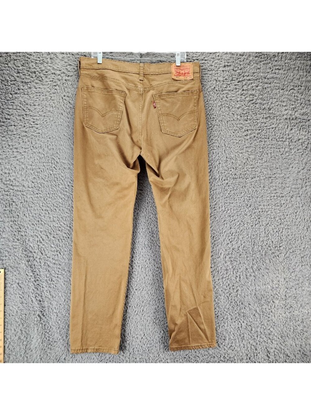 Levis Jeans Mens 34x34 541 Brown Stretch Denim Athletic Fit Straight Leg
